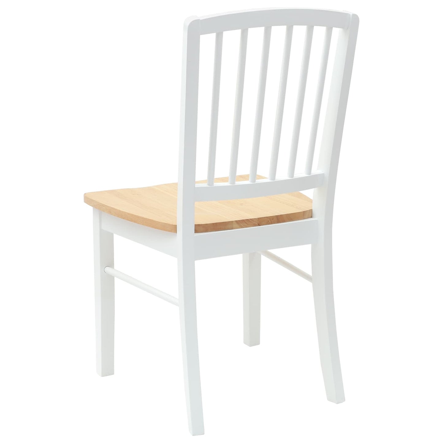 vidaXL Καρέκλες φαγητού 2 pcs Λευκό 50 x 52,5 x 91 εκ