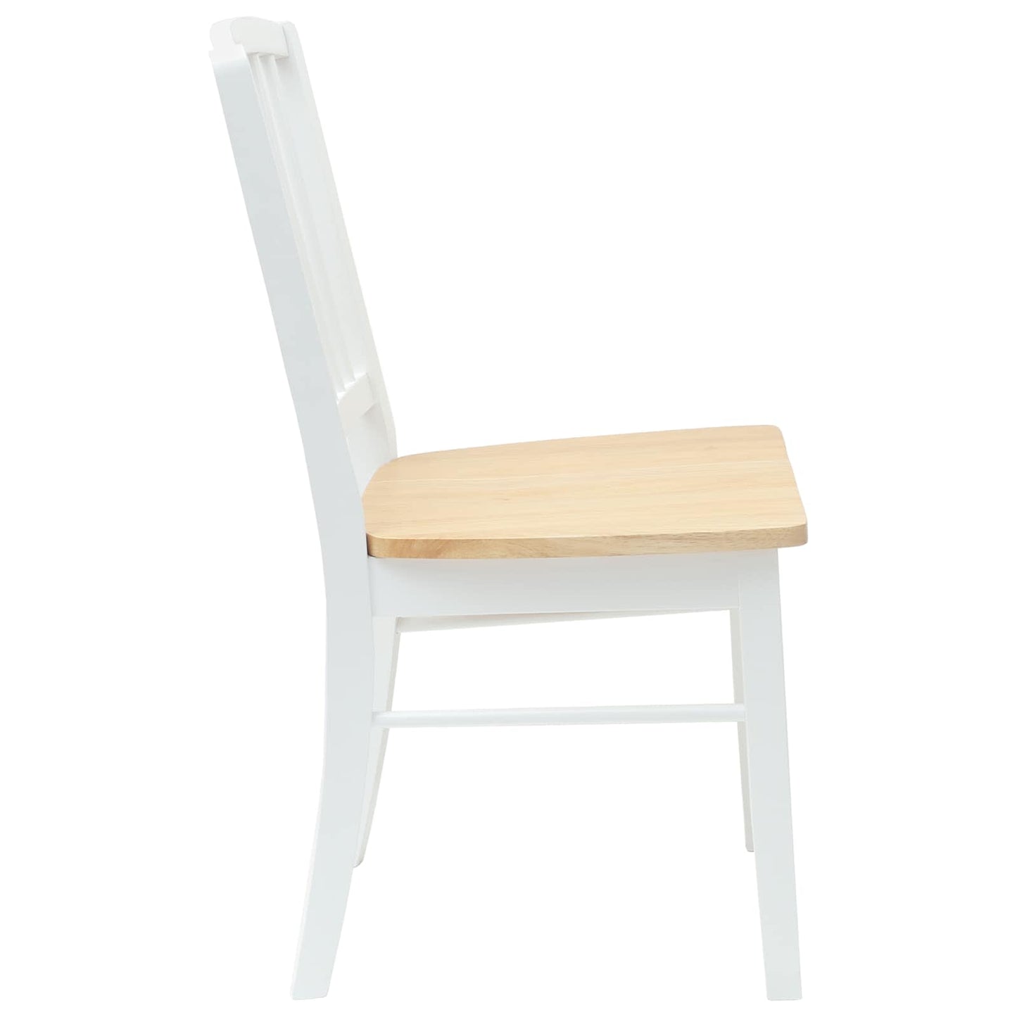 vidaXL Καρέκλες φαγητού 2 pcs Λευκό 50 x 52,5 x 91 εκ