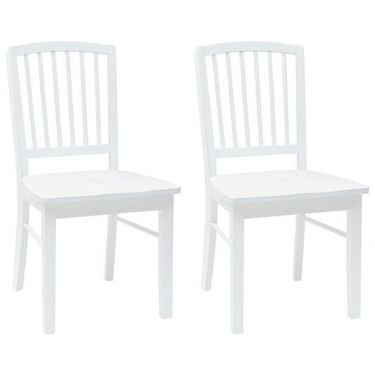 vidaXL Καρέκλες φαγητού 2 pcs Λευκό 50 x 52,5 x 91 εκ