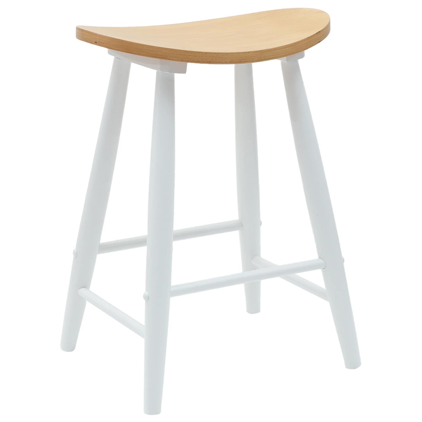 vidaXL Καρέκλες φαγητού 2 pcs Λευκό 46 x 37 x 63 εκ