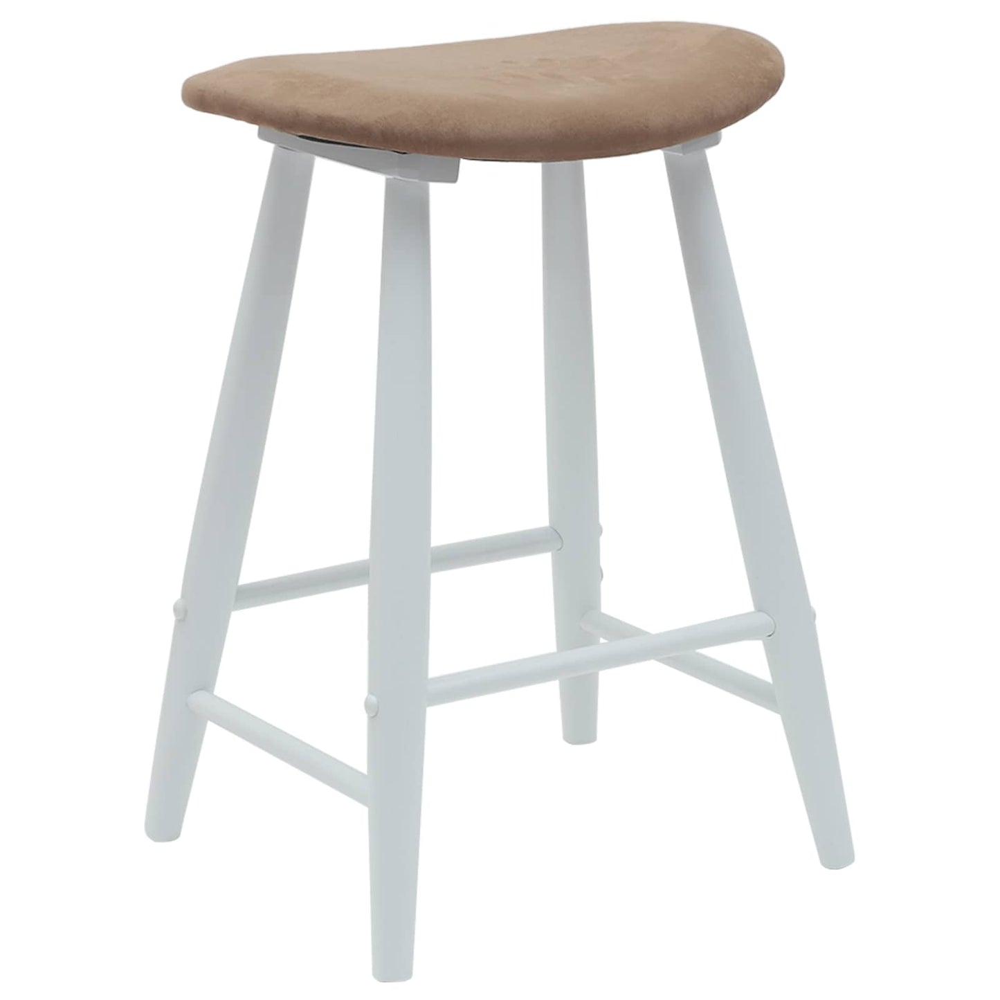 vidaXL Καρέκλες φαγητού 2 pcs Λευκό 46 x 37 x 63 εκ