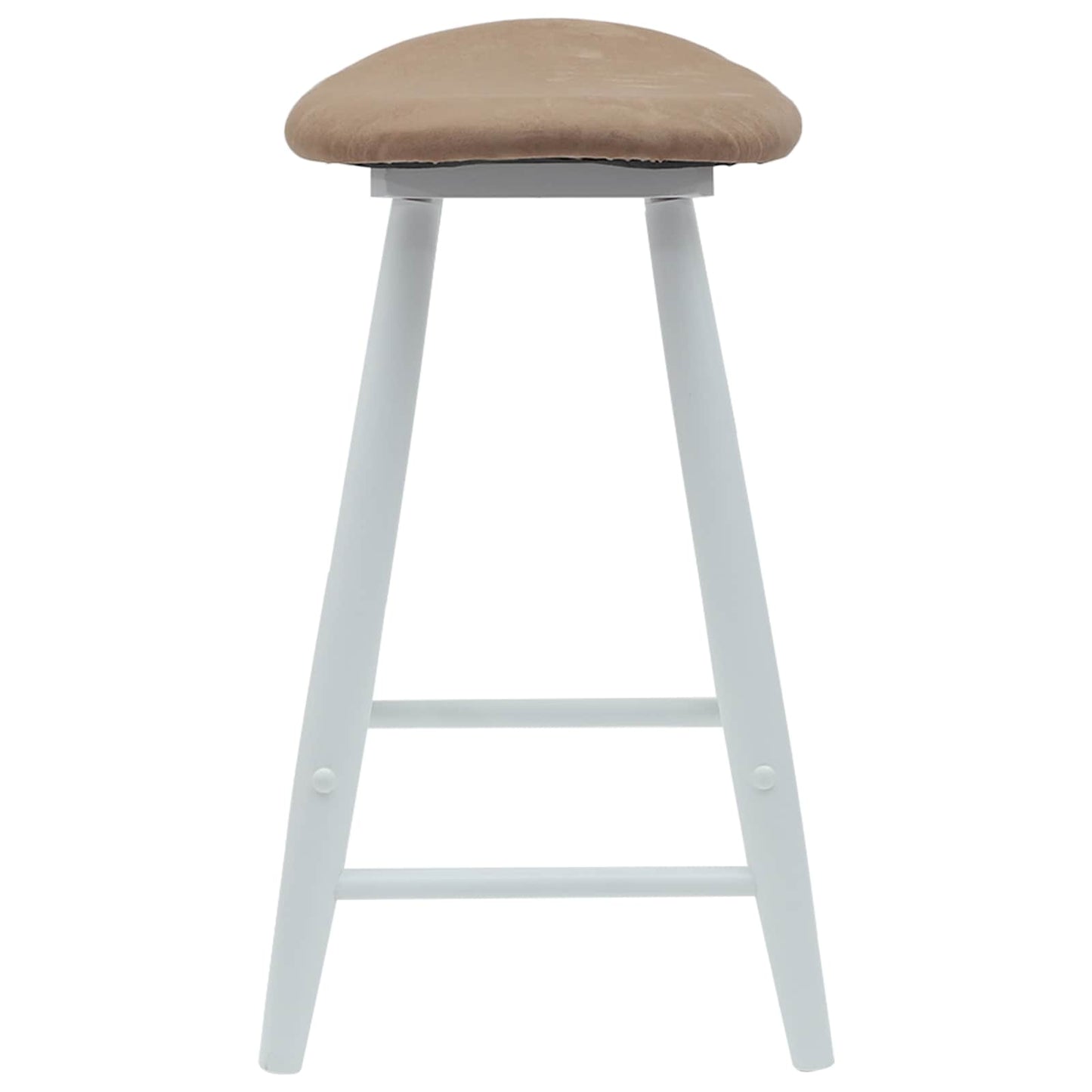 vidaXL Καρέκλες φαγητού 2 pcs Λευκό 46 x 37 x 63 εκ