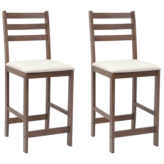 vidaXL Καρέκλες φαγητού 2 pcs Ανοιχτό καφέ 40 x 47,5 x 99,5 εκ