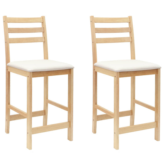 vidaXL Καρέκλες φαγητού 2 pcs Φυσικό 40 x 47,5 x 99,5 εκ