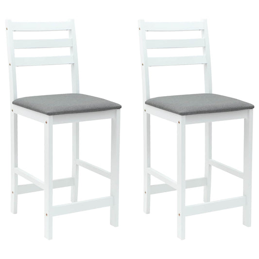 vidaXL Καρέκλες φαγητού 2 pcs Λευκό 40 x 47,5 x 99,5 εκ