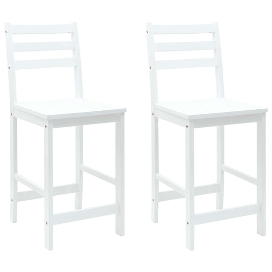 vidaXL Καρέκλες φαγητού 2 pcs Λευκό 40 x 47,5 x 99,5 εκ
