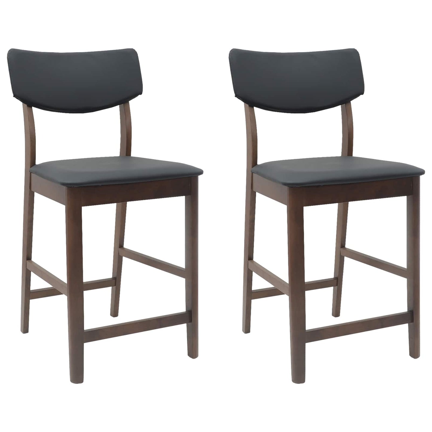 vidaXL Καρέκλες φαγητού 2 pcs Ανοιχτό καφέ 48 x 49 x 95 εκ.