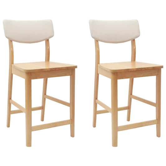 vidaXL Καρέκλες φαγητού 2 pcs Φυσικό 48 x 49 x 95 εκ.