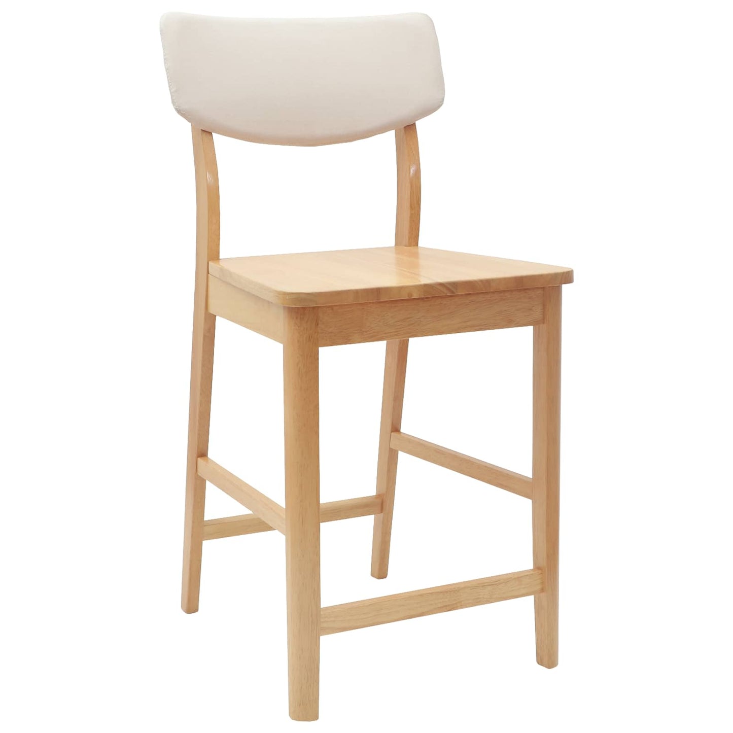 vidaXL Καρέκλες φαγητού 2 pcs Φυσικό 48 x 49 x 95 εκ.