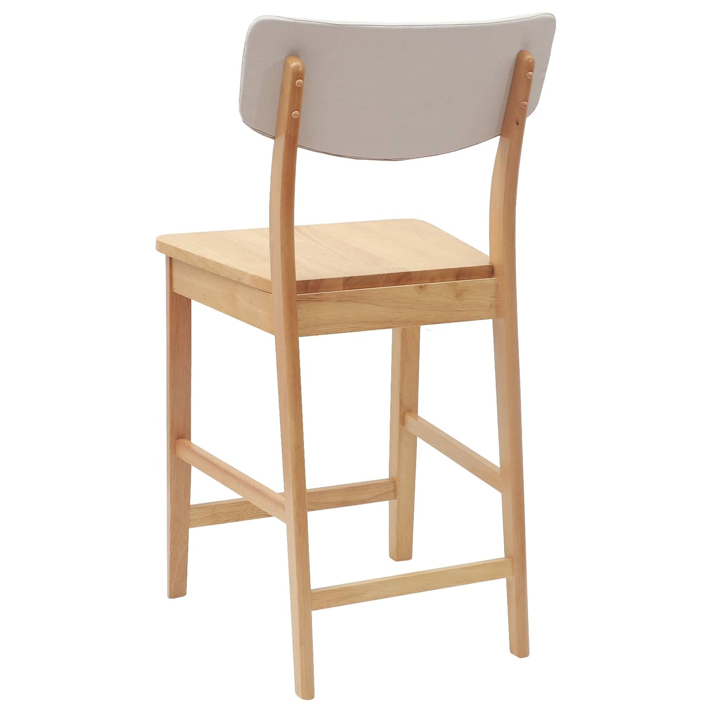 vidaXL Καρέκλες φαγητού 2 pcs Φυσικό 48 x 49 x 95 εκ.