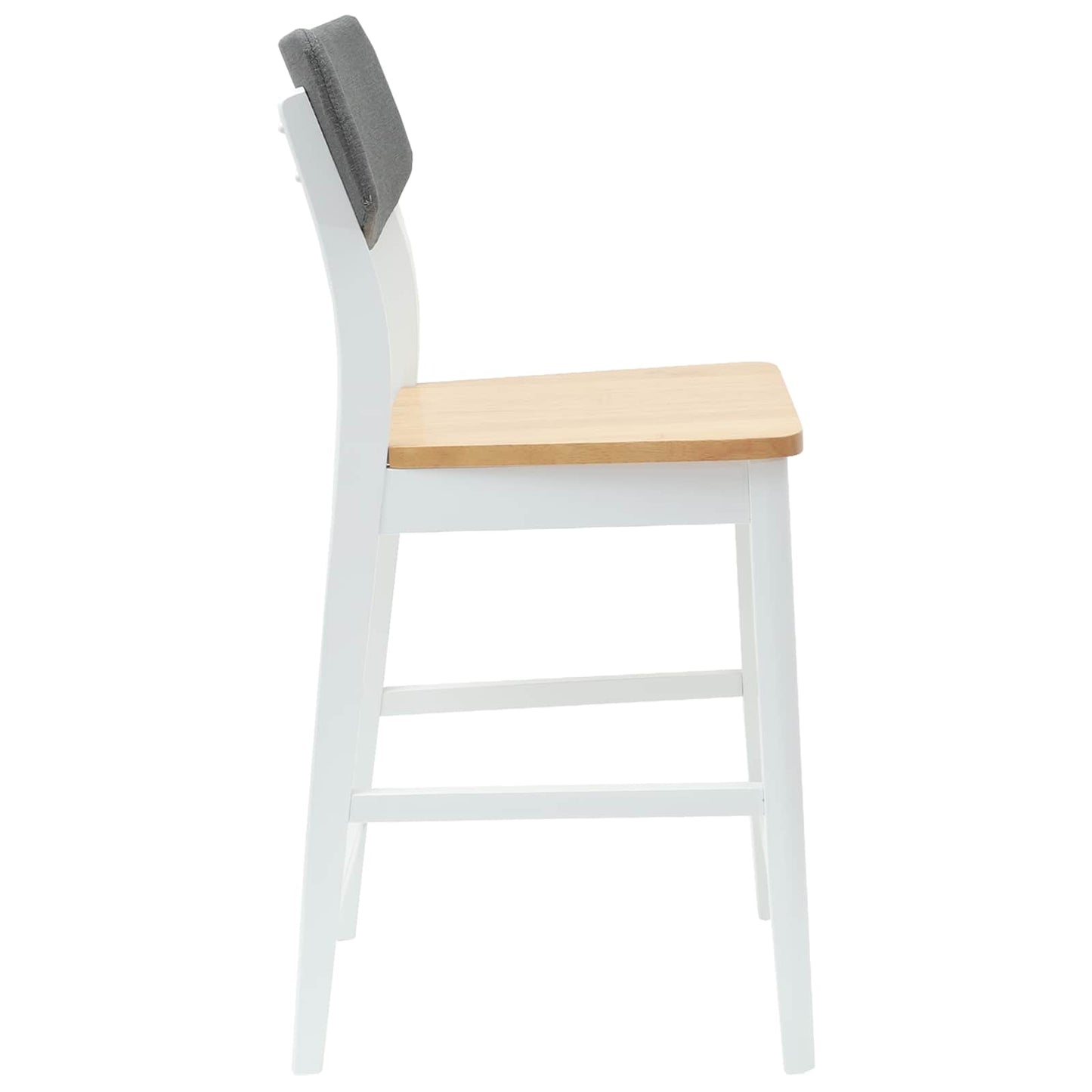 vidaXL Καρέκλες φαγητού 2 pcs Λευκό 48 x 49 x 95 εκ.