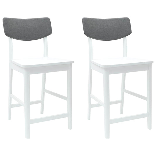 vidaXL Καρέκλες φαγητού 2 pcs Λευκό 48 x 49 x 95 εκ.