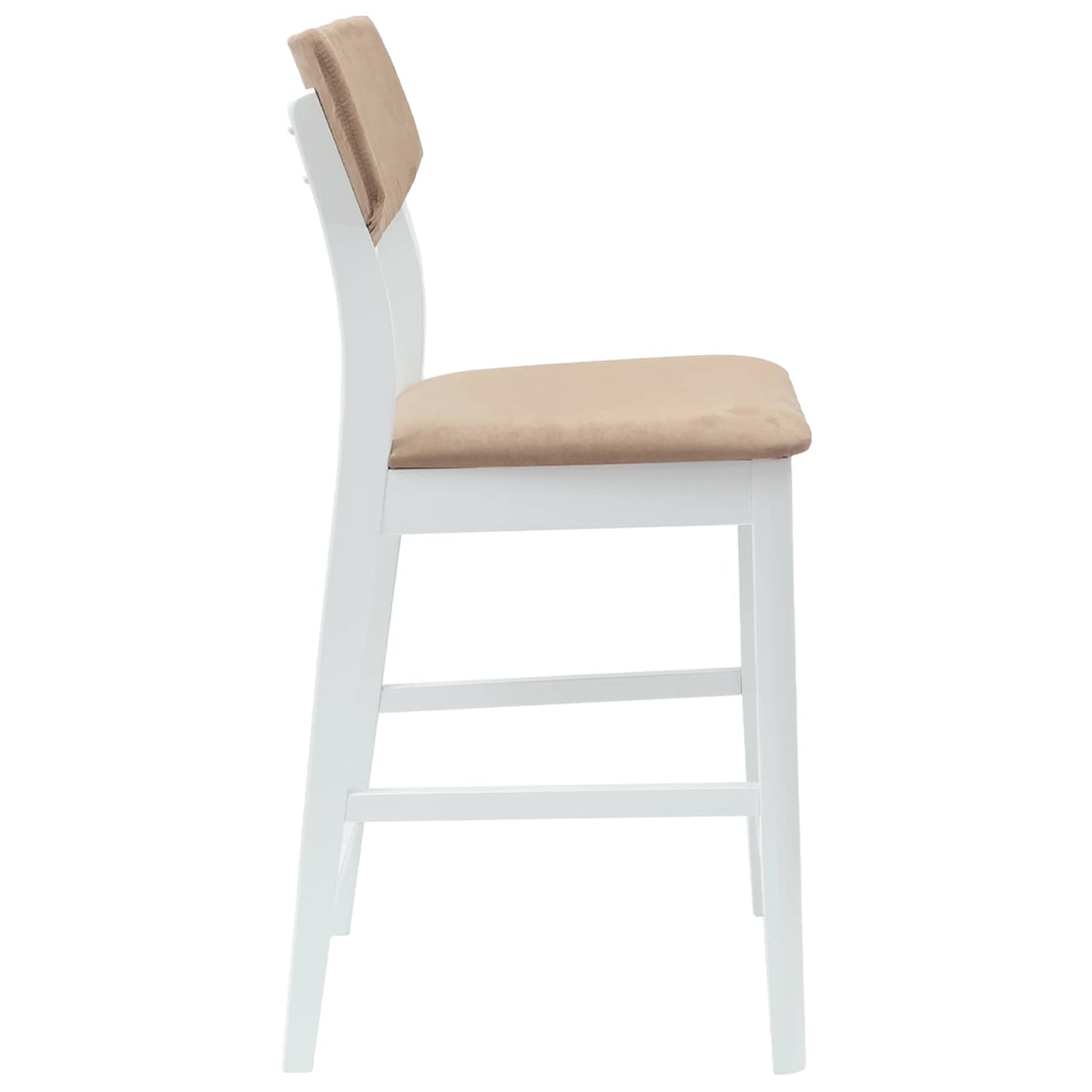 vidaXL Καρέκλες φαγητού 2 pcs Λευκό 48 x 49 x 95 εκ.