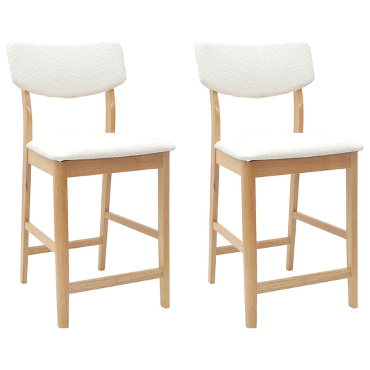 vidaXL Καρέκλες φαγητού 2 pcs Φυσικό 48 x 49 x 95 εκ.
