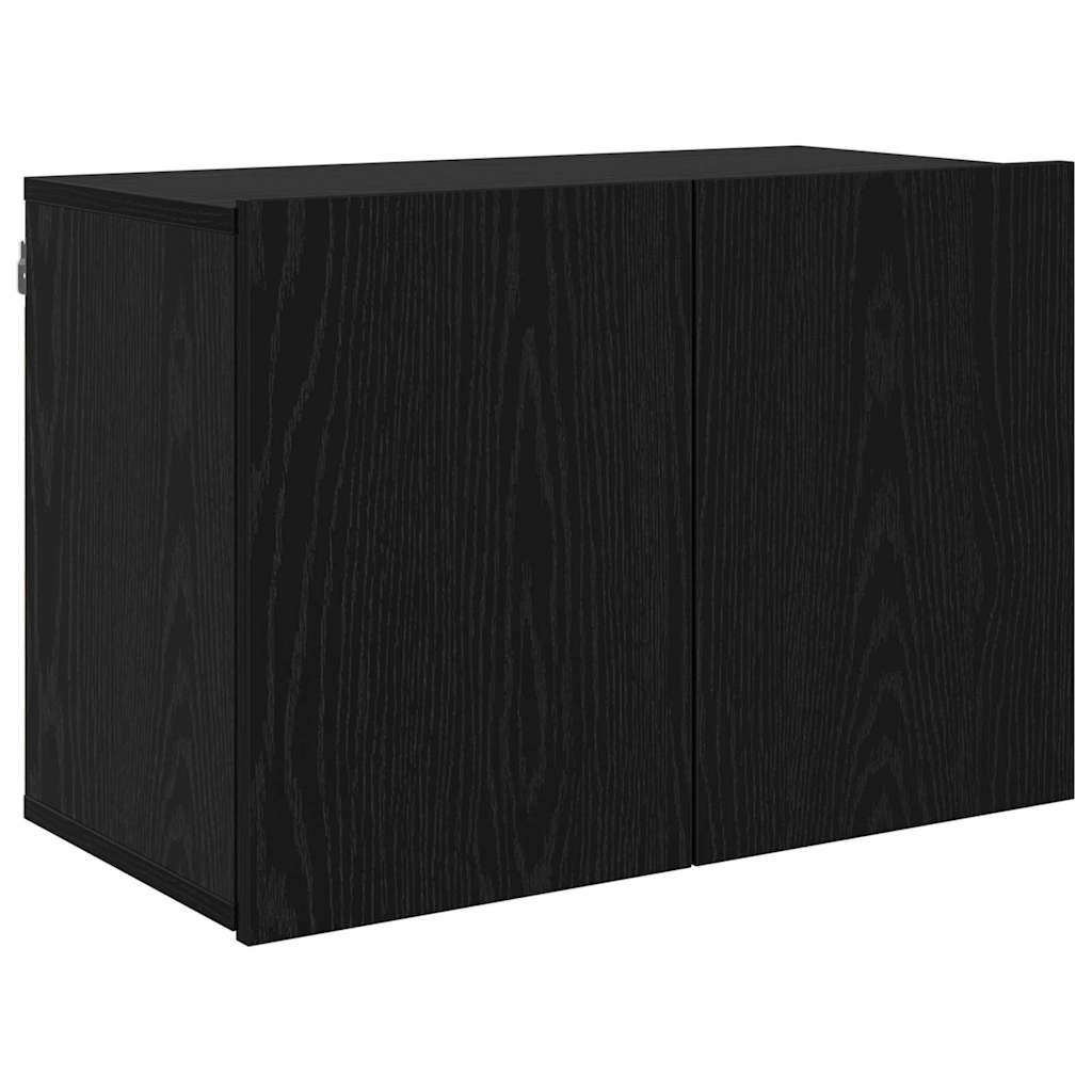 vidaXL Μονάδες TV Επιτοίχιο 6 pcs Μαύρη δρυς Επεξεργασμένο ξύλο