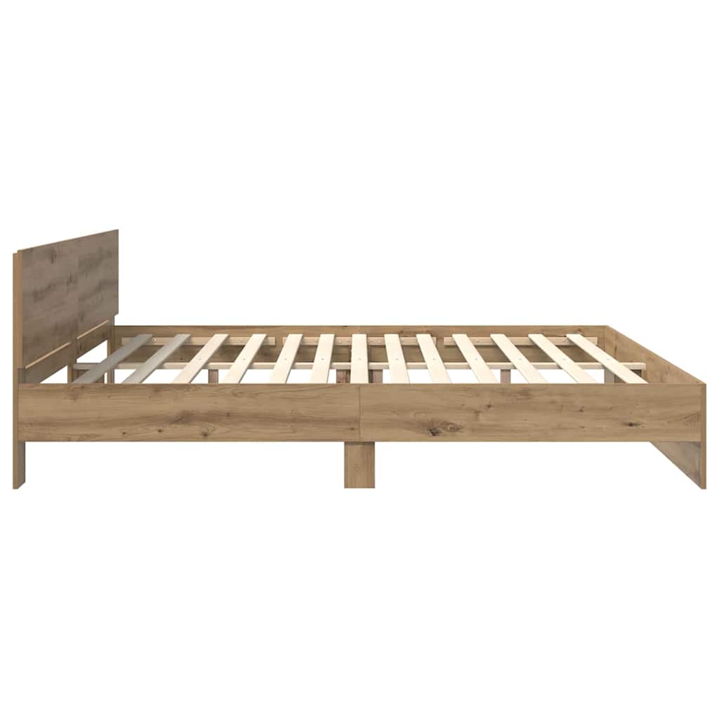 vidaXL Σκελετός Κρεβατιού Artisan Oak 180 x 200 cm Επεξεργασμένο ξύλο