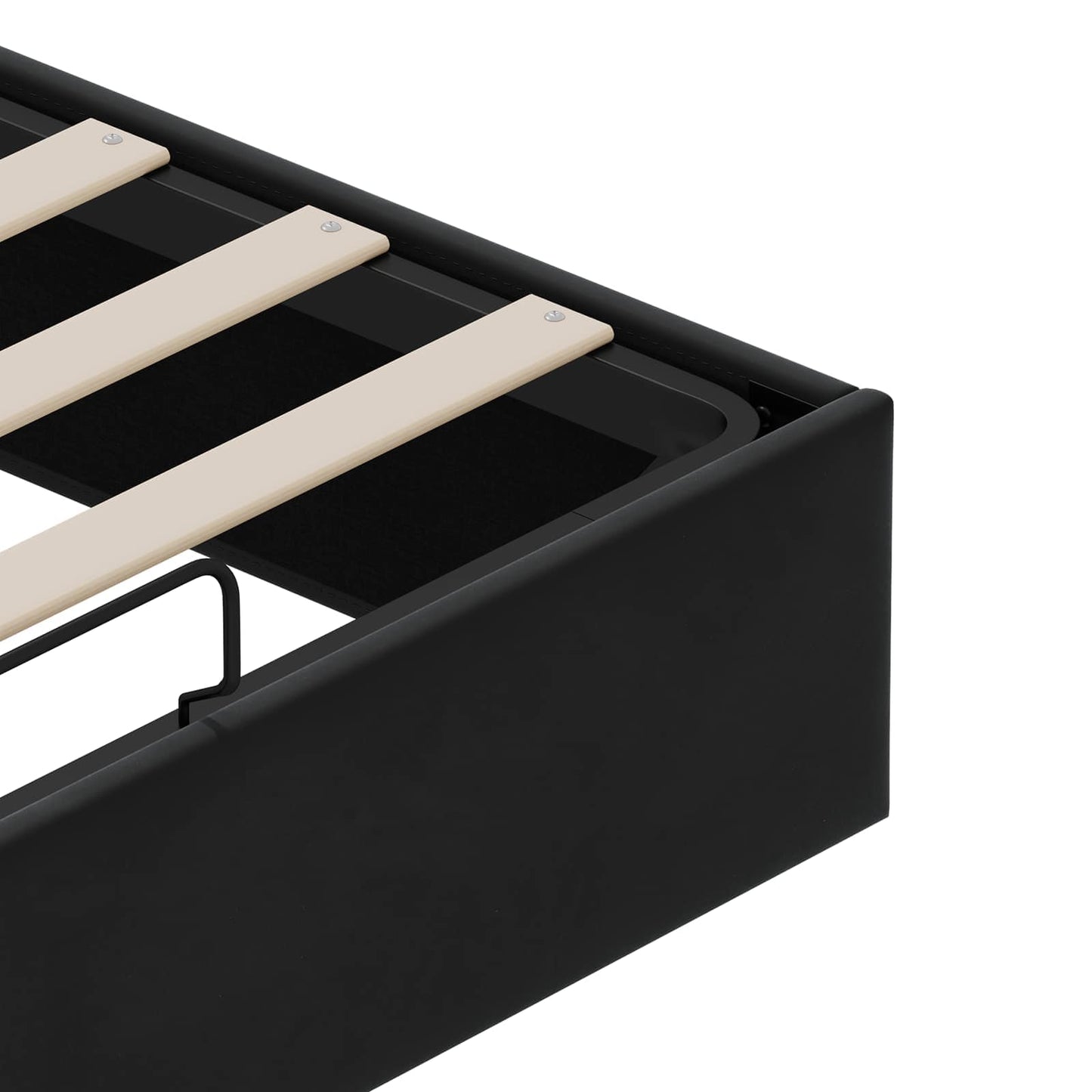 vidaXL Κρεβάτι Οθωμανικού Τύπου Μαύρο 153 x 203 cm Βελούδο