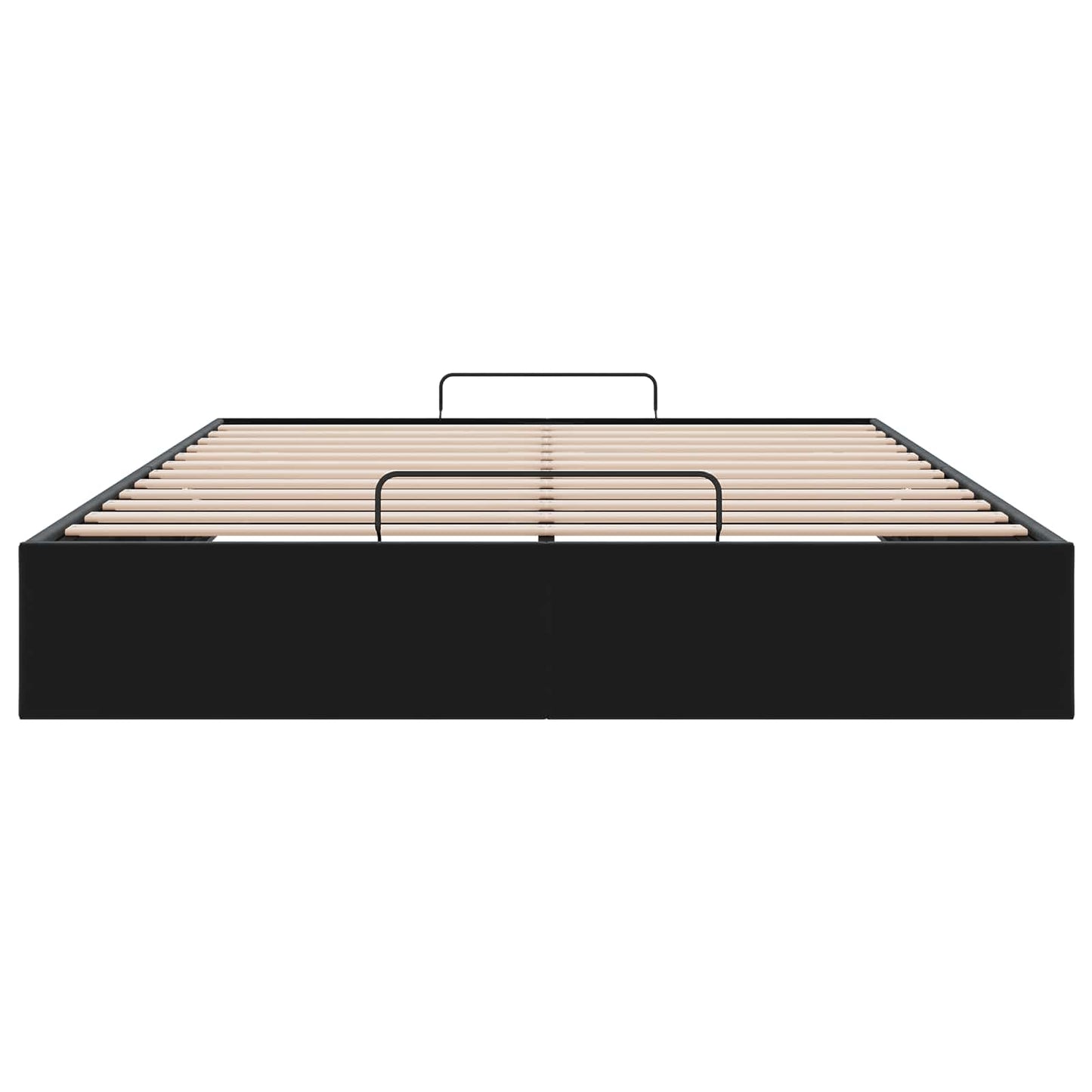 vidaXL Κρεβάτι Οθωμανικού Τύπου Μαύρο 153 x 203 cm Βελούδο