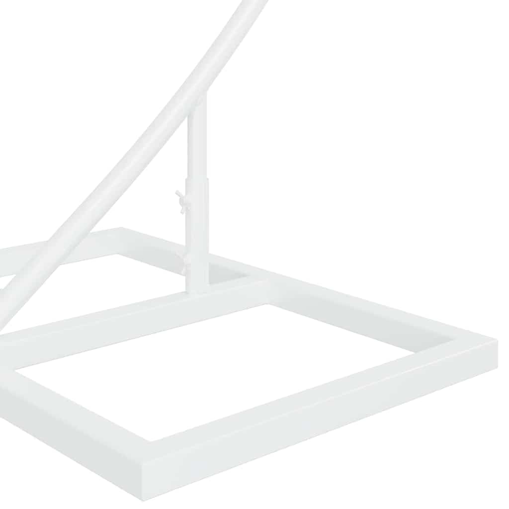 vidaXL Αψίδα Γάμου Λευκός 220 x 45 x 200 εκ. Ατσάλι
