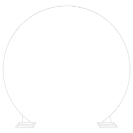 vidaXL Αψίδα Γάμου Λευκός 220 x 45 x 200 εκ. Ατσάλι