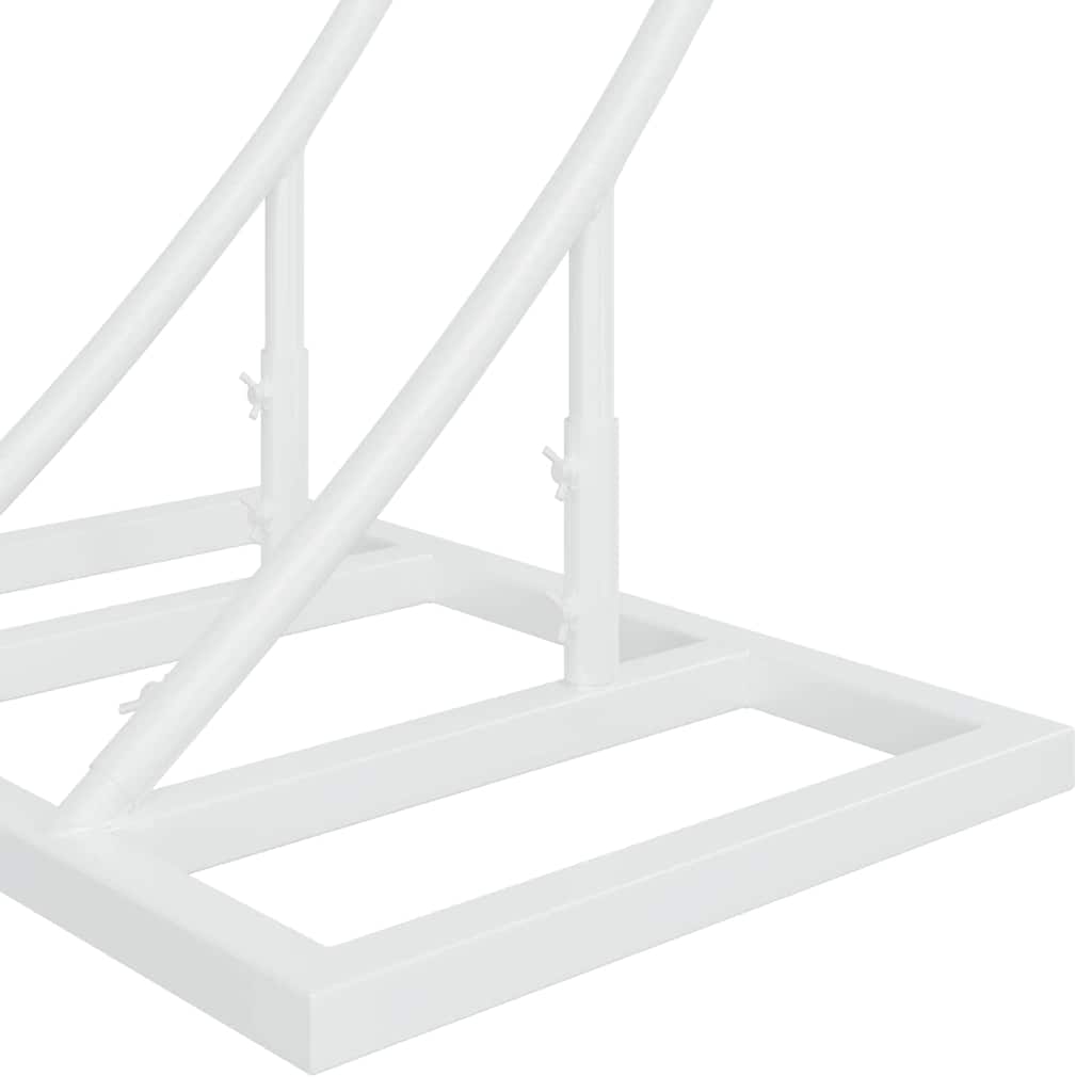 vidaXL Αψίδα Γάμου Λευκό 220 x 45 x 200 εκ. Ατσάλι