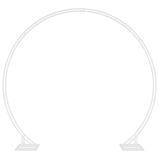 vidaXL Αψίδα Γάμου Λευκό 220 x 45 x 200 εκ. Ατσάλι