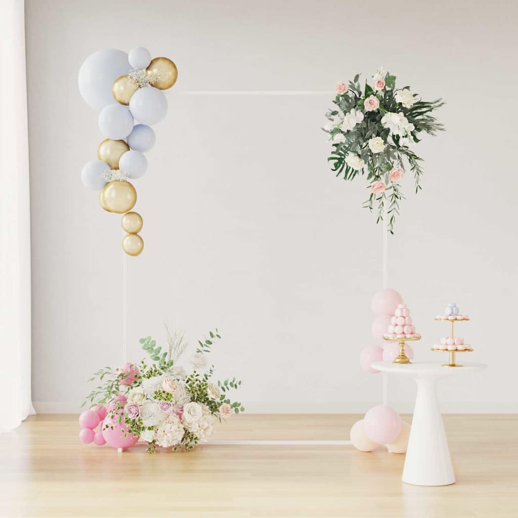 vidaXL Αψίδα Γάμου Λευκό 150 x 45.9 x 200 εκ. Ατσάλι