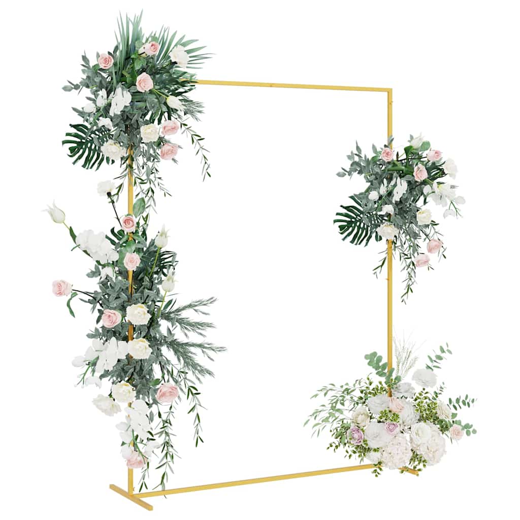 vidaXL Αψίδα Γάμου Χρυσό 150 x 45.9 x 200 εκ. Ατσάλι