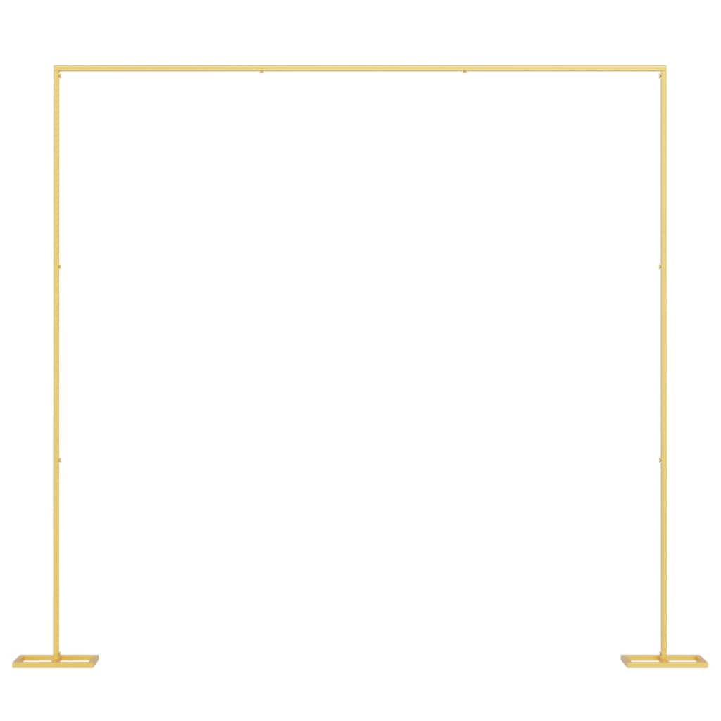 vidaXL Αψίδα Γάμου Χρυσό 338 x 35 x 300 εκ Ατσάλι