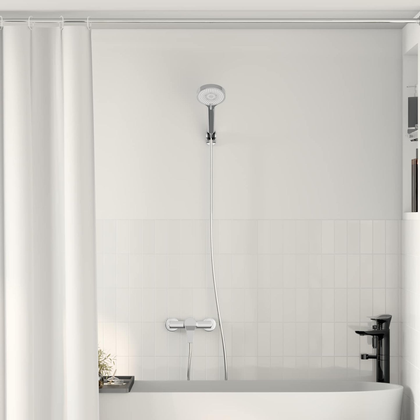 vidaXL Σετ Κεφαλής Ντους Με επίστρωση χρωμίου G 1 / 2 ίντσες Ορείχαλκος