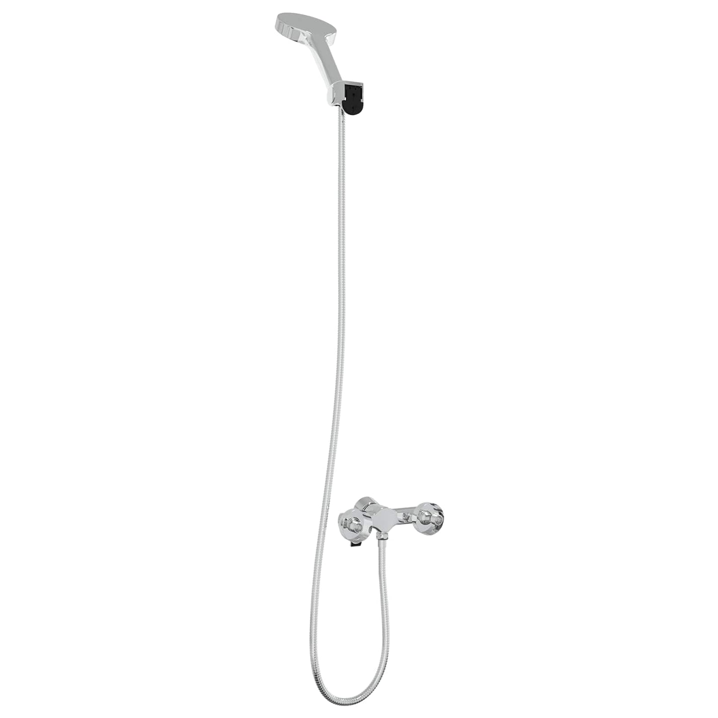 vidaXL Σετ Κεφαλής Ντους Με επίστρωση χρωμίου G 1 / 2 ίντσες Ορείχαλκος