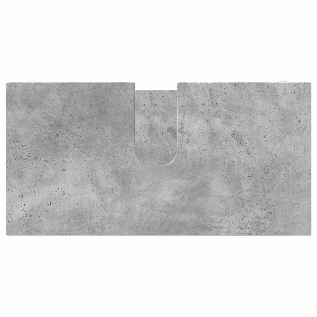 vidaXL Σετ Επίπλων Μπάνιου 3 pcs Σκυρόδεμα Γκρι Επεξεργασμένο ξύλο