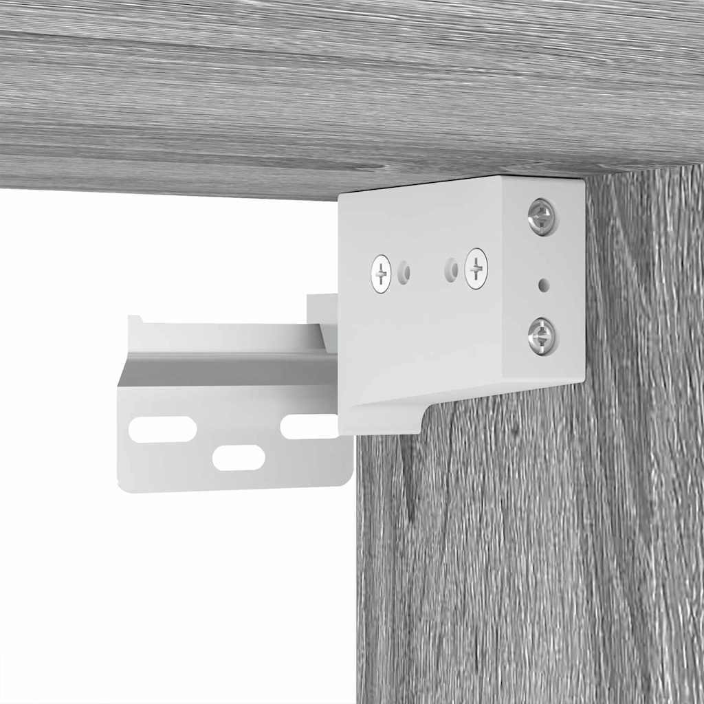 vidaXL Σετ Επίπλων Μπάνιου 3 pcs Γκρίζο Σονομα Επεξεργασμένο ξύλο