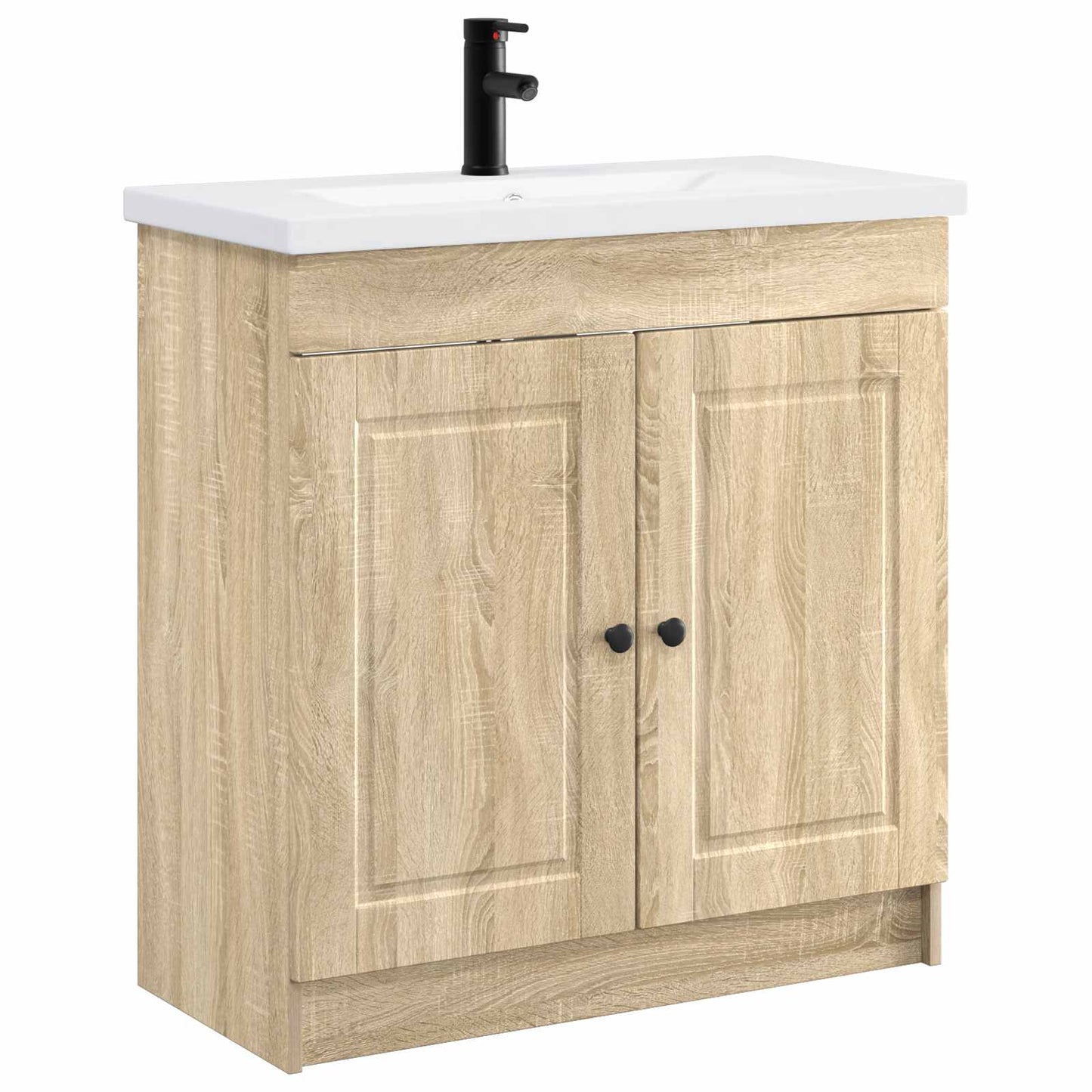 vidaXL Σετ Επίπλων Μπάνιου Sonoma Δρυς 56 x 37,5 x 81 εκ