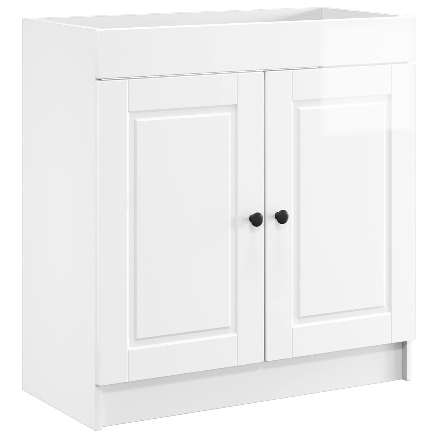 vidaXL Σετ Επίπλων Μπάνιου Γυαλιστερό Λευκό 56 x 37,5 x 81 εκ