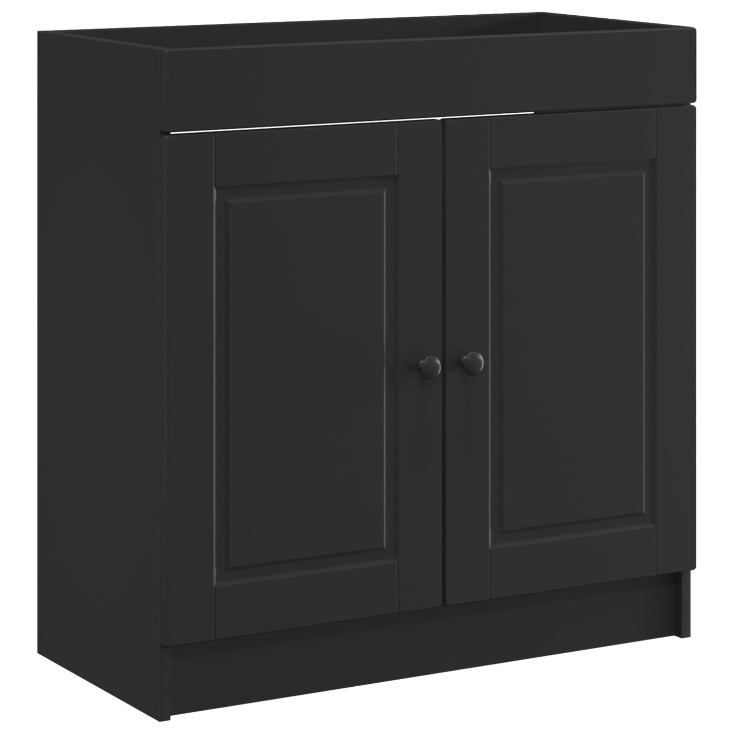 vidaXL Σετ Επίπλων Μπάνιου Μαύρο 78,5 x 37,5 x 81 εκ