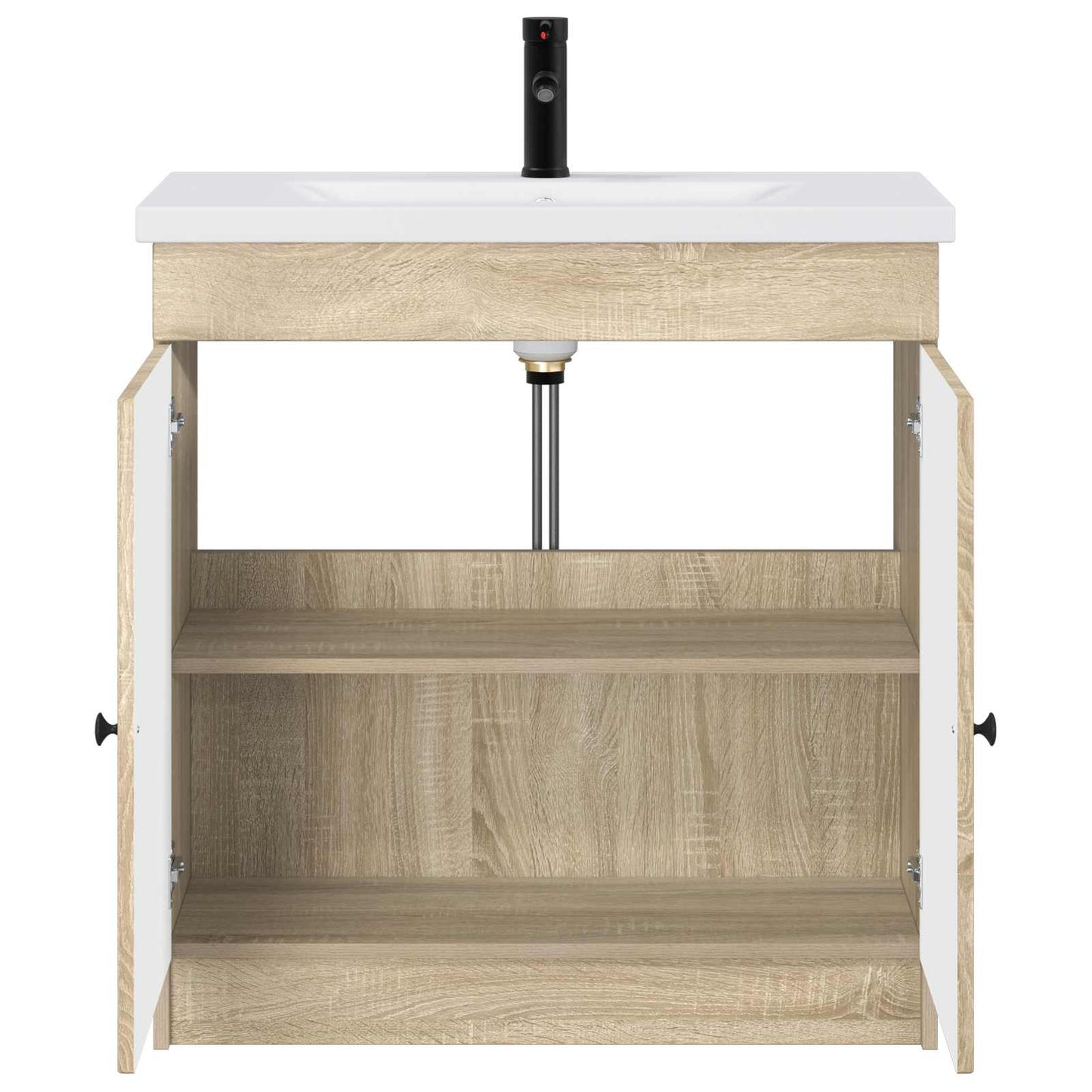 vidaXL Σετ Επίπλων Μπάνιου Sonoma Δρυς 78,5 x 37,5 x 81 εκ