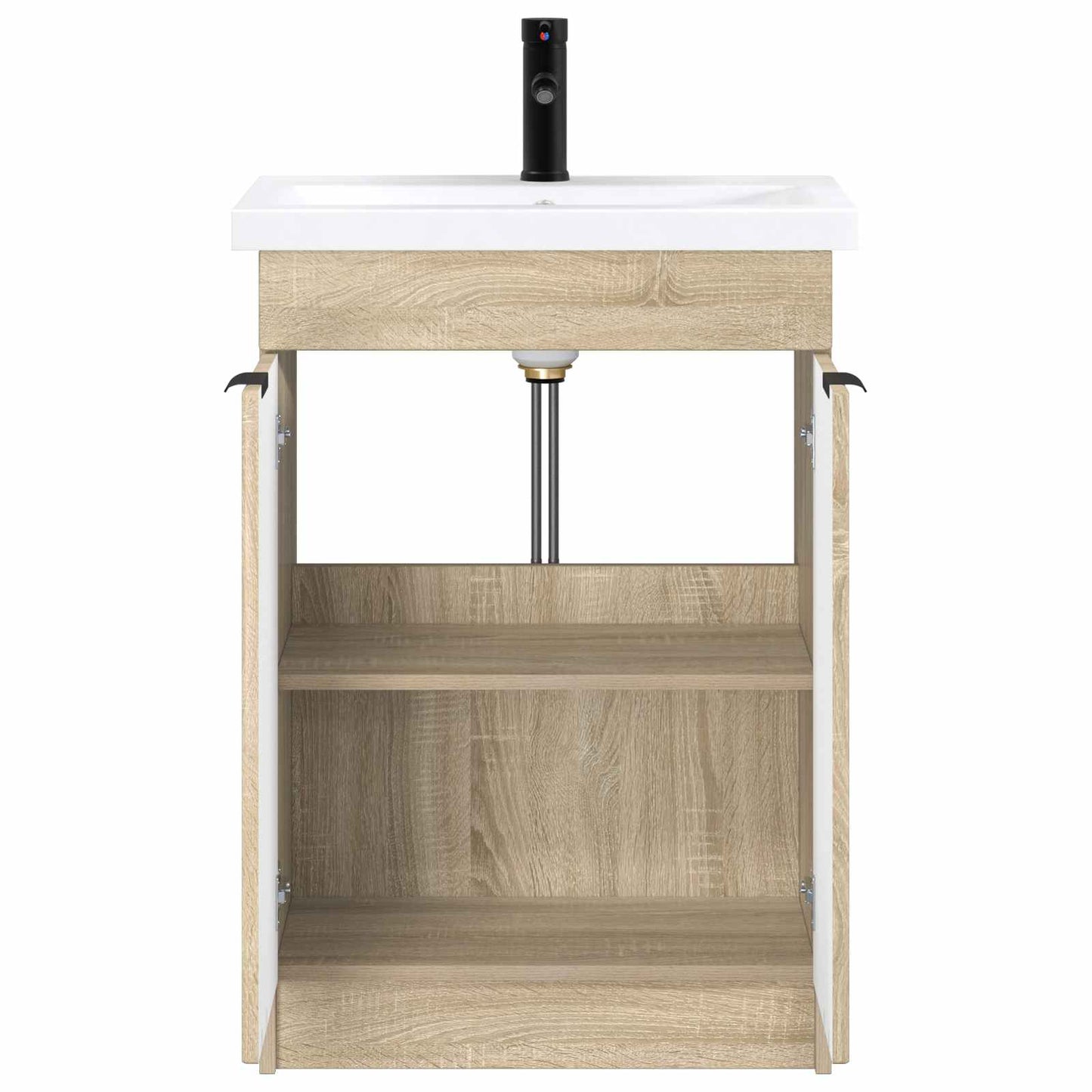 vidaXL Σετ Επίπλων Μπάνιου Sonoma Δρυς 56 x 37,5 x 81 εκ