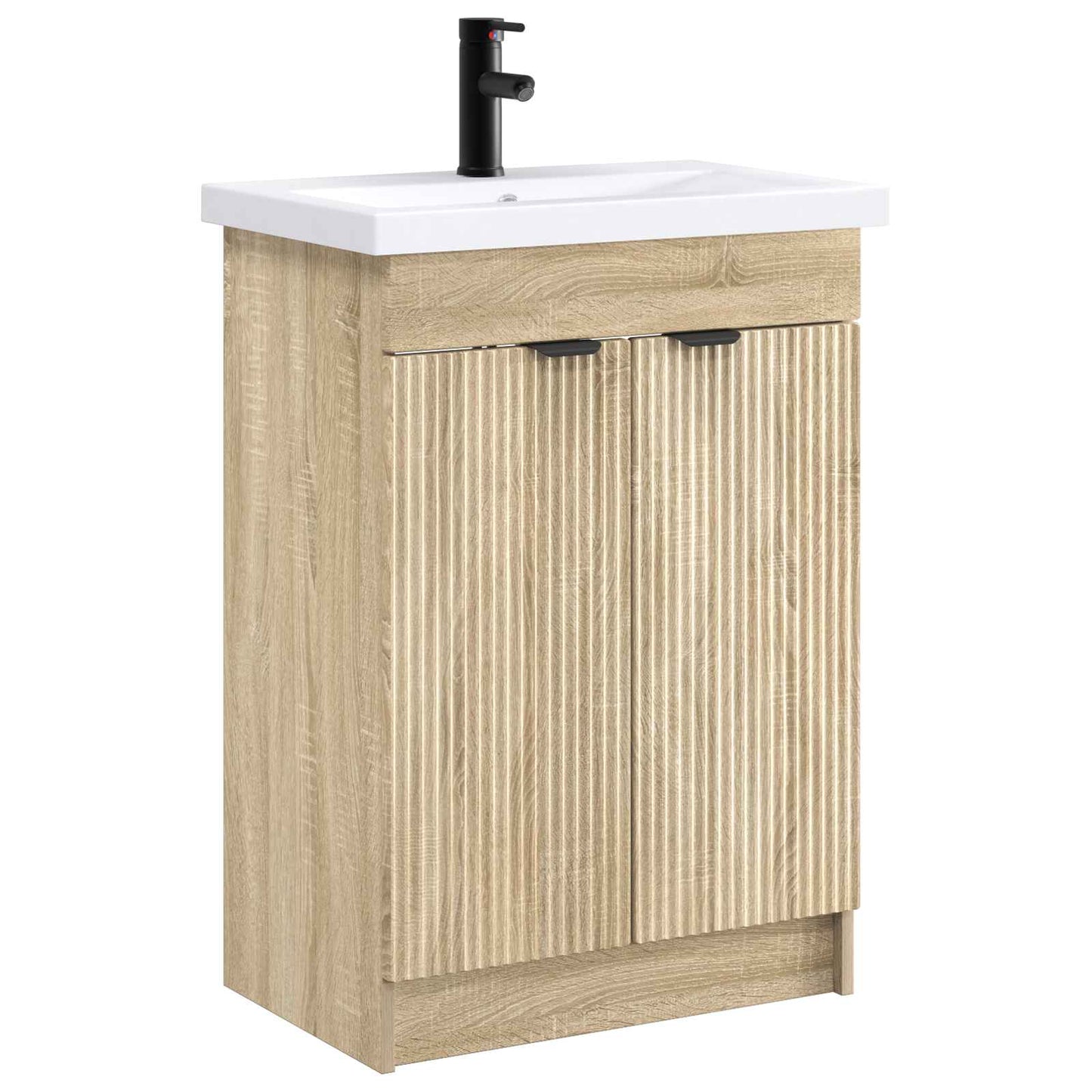vidaXL Σετ Επίπλων Μπάνιου Sonoma Δρυς 78,5 x 37,5 x 81 εκ