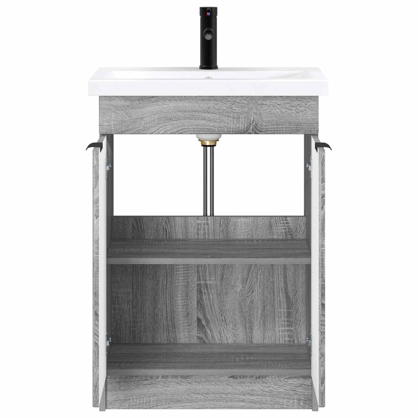 vidaXL Σετ Επίπλων Μπάνιου Γκρι Sonoma 78,5 x 37,5 x 81 εκ