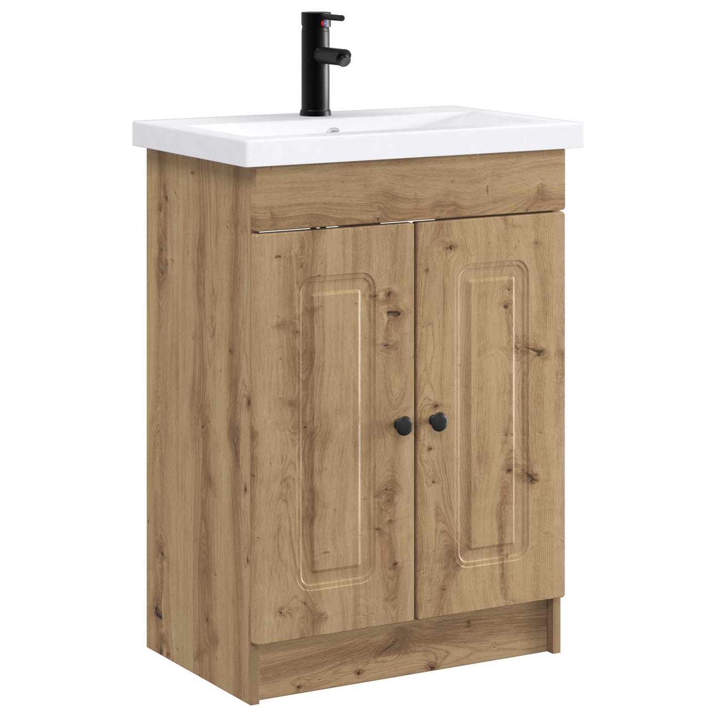 vidaXL Σετ Επίπλων Μπάνιου Artisan Δρυς 56 x 37,5 x 81 εκ