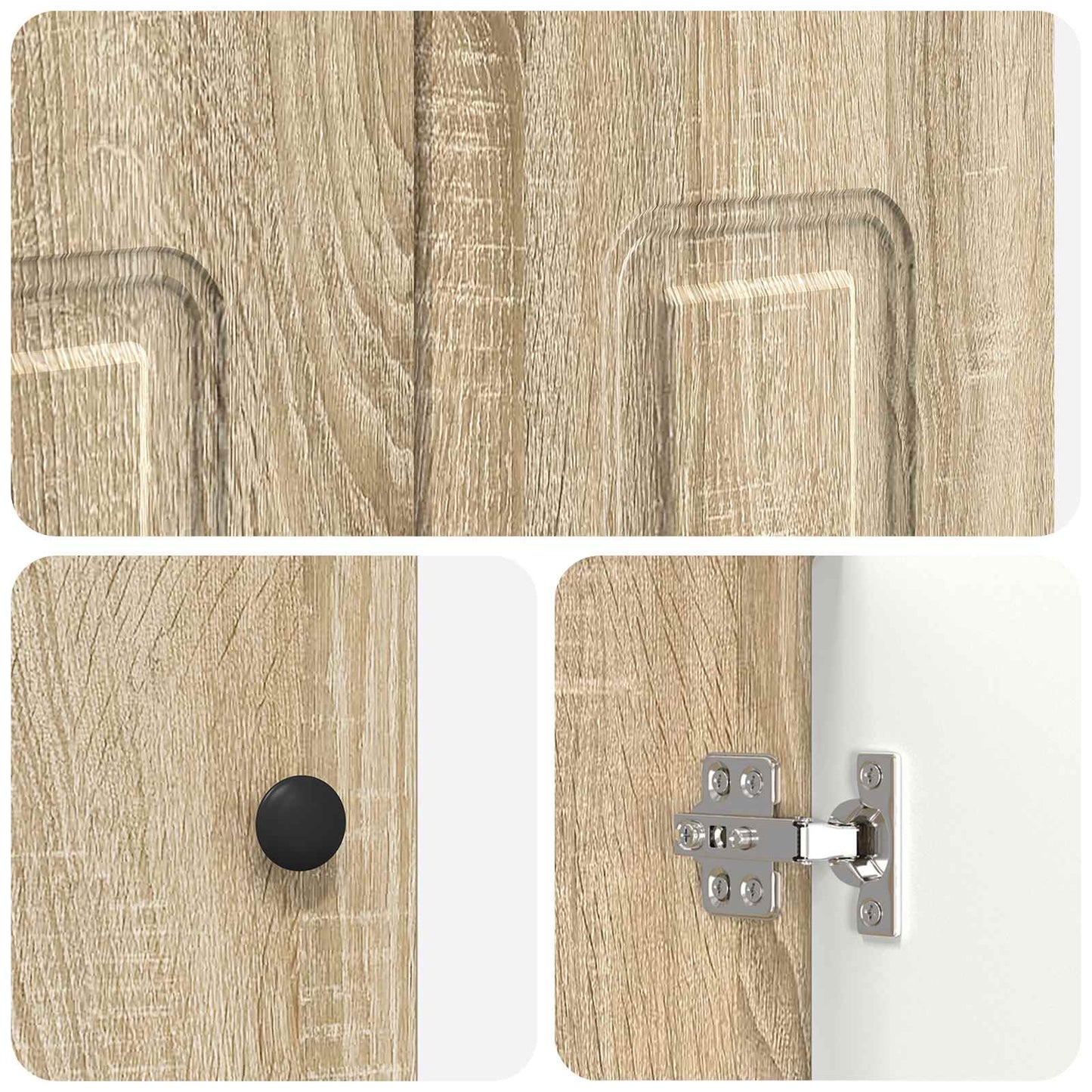 vidaXL Σετ Επίπλων Μπάνιου Sonoma Δρυς 78,5 x 37,5 x 81 εκ