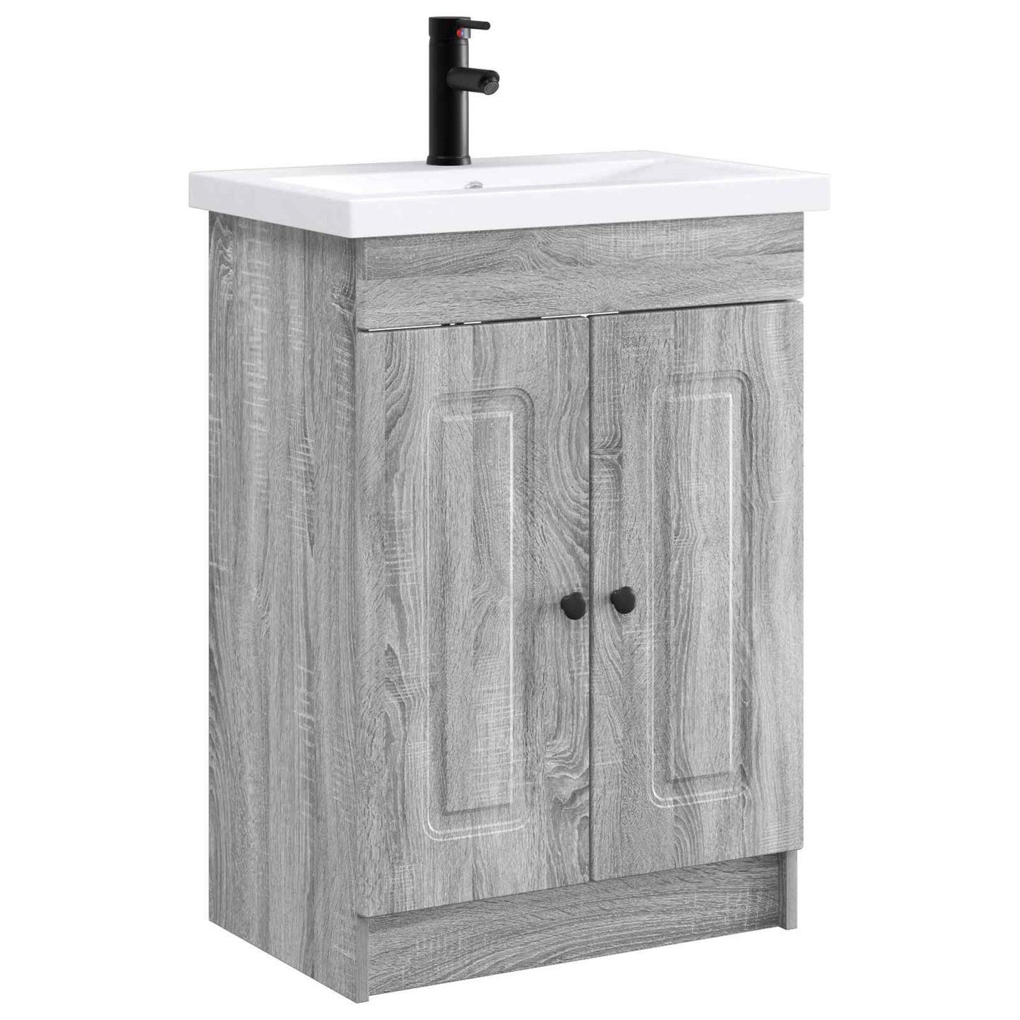 vidaXL Σετ Επίπλων Μπάνιου Γκρι Sonoma 78,5 x 37,5 x 81 εκ