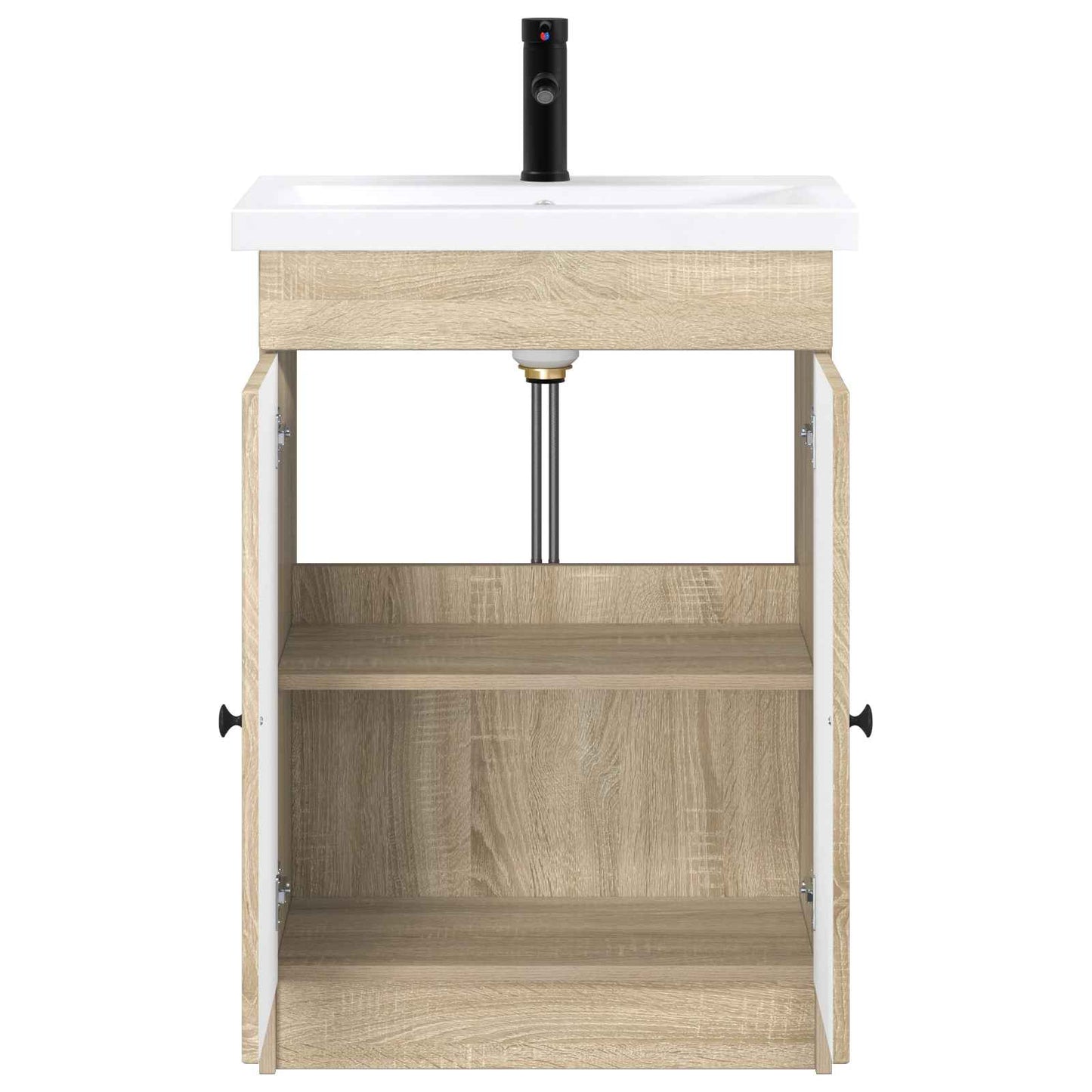 vidaXL Σετ Επίπλων Μπάνιου Sonoma Δρυς 56 x 37,5 x 81 εκ