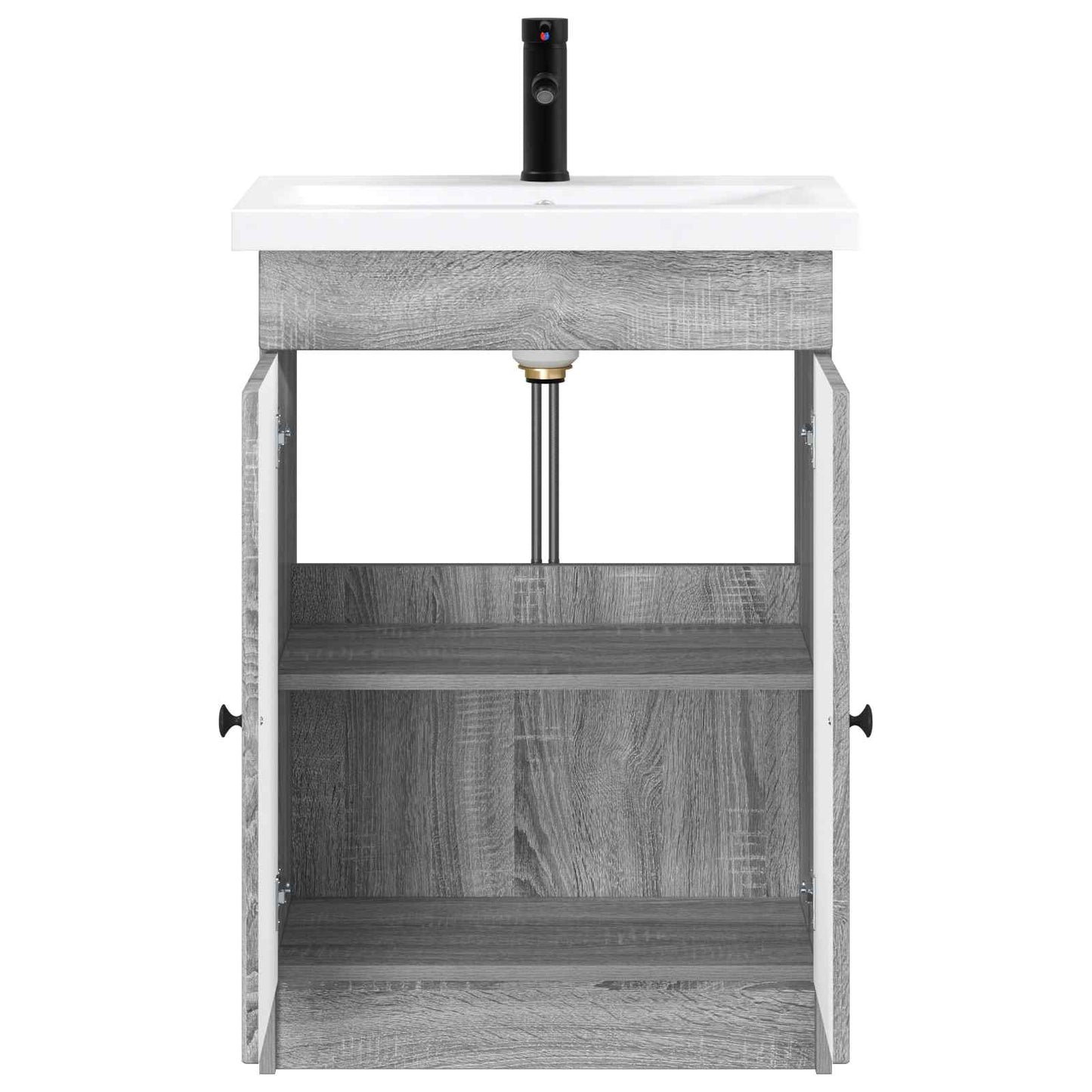 vidaXL Σετ Επίπλων Μπάνιου Γκρι Sonoma 78,5 x 37,5 x 81 εκ