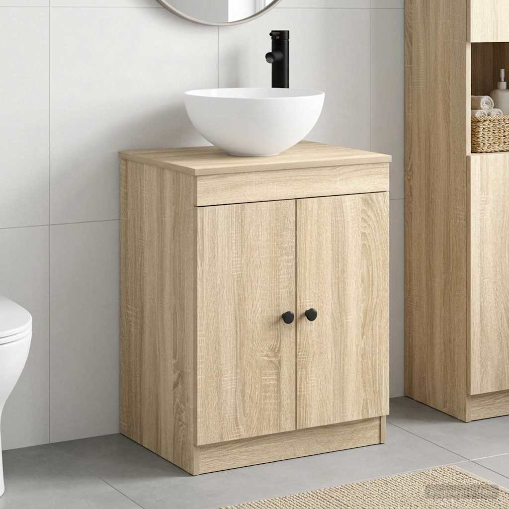 vidaXL Σετ Επίπλων Μπάνιου Sonoma Δρυς Επεξεργασμένο Ξύλο
