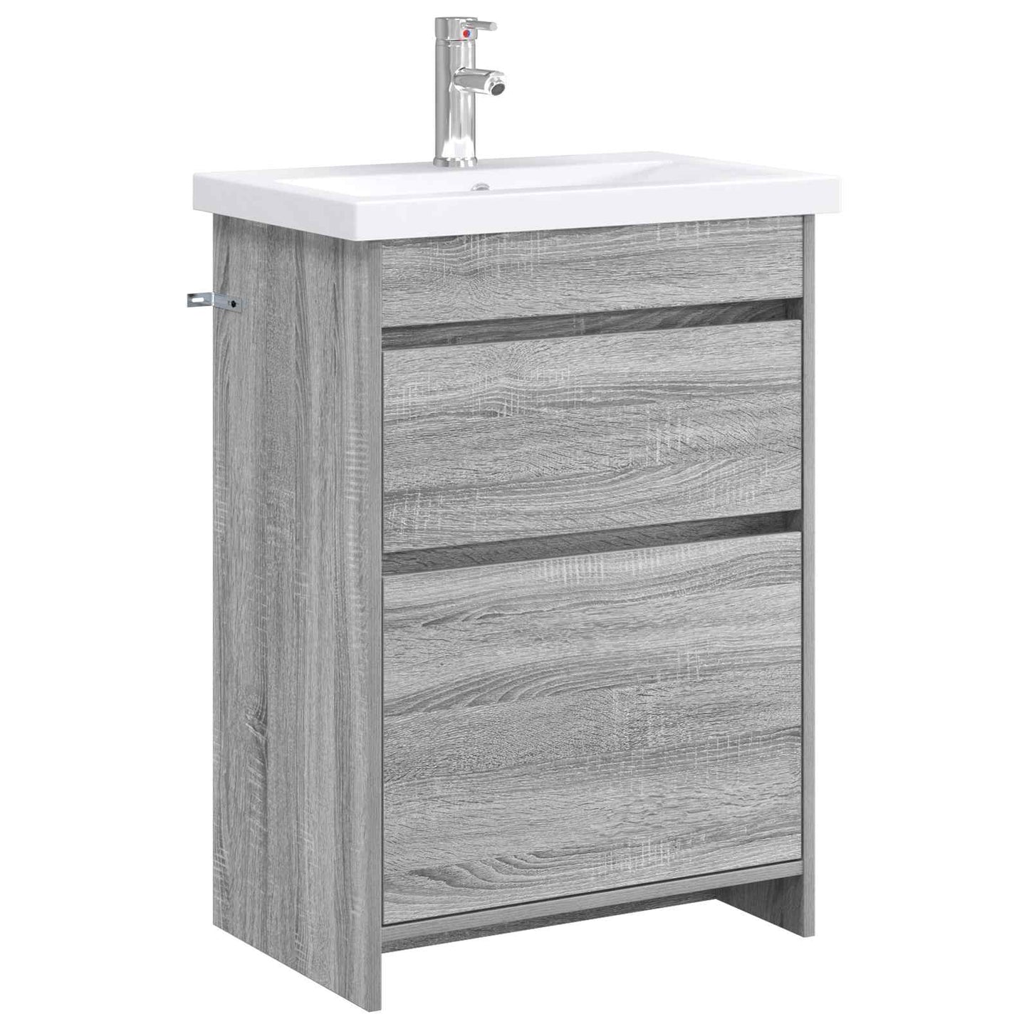 vidaXL Σετ Επίπλων Μπάνιου Γκρι Sonoma 61 x 40 x 84,5 εκ