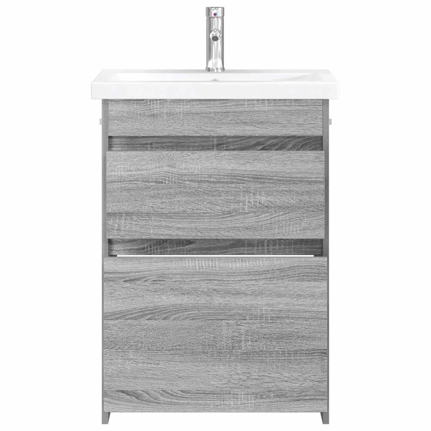 vidaXL Σετ Επίπλων Μπάνιου Γκρι Sonoma 61 x 40 x 84,5 εκ