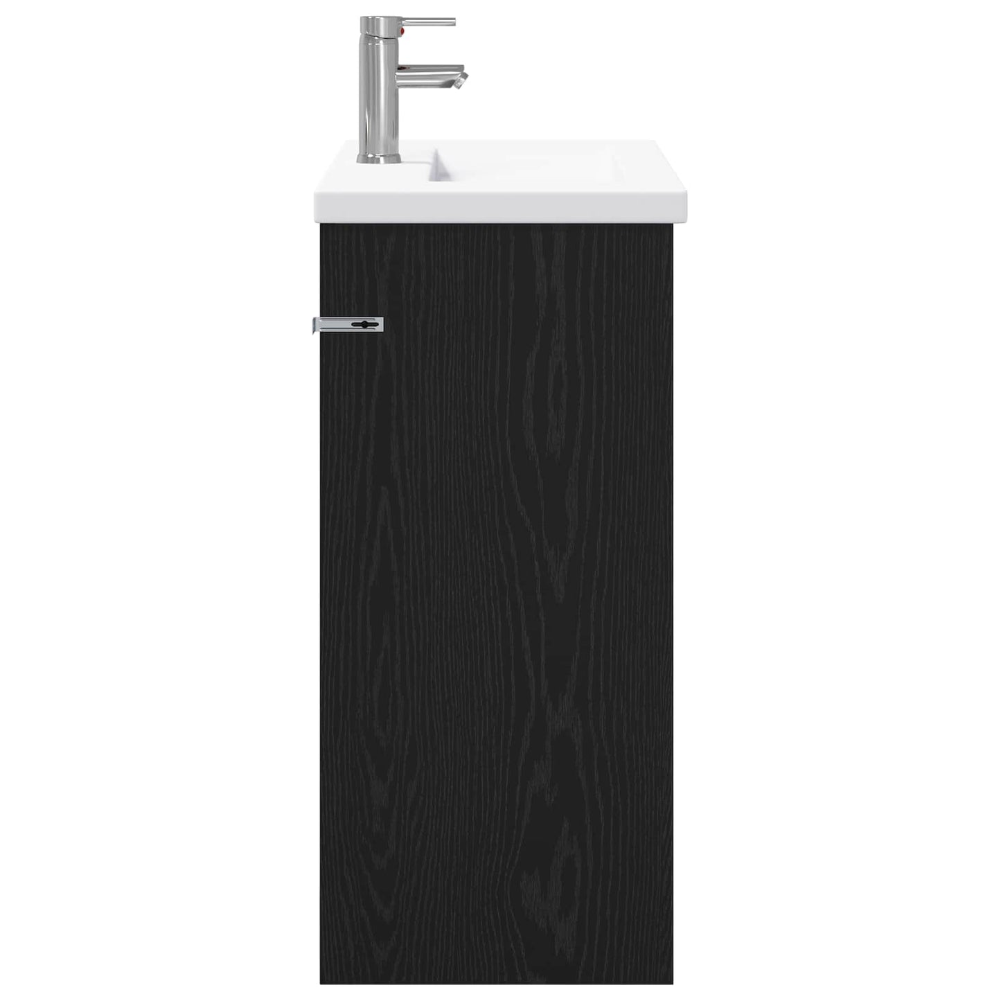 vidaXL Σετ Επίπλων Μπάνιου Μαύρη Δρυς 81 x 40 x 84,5 εκ
