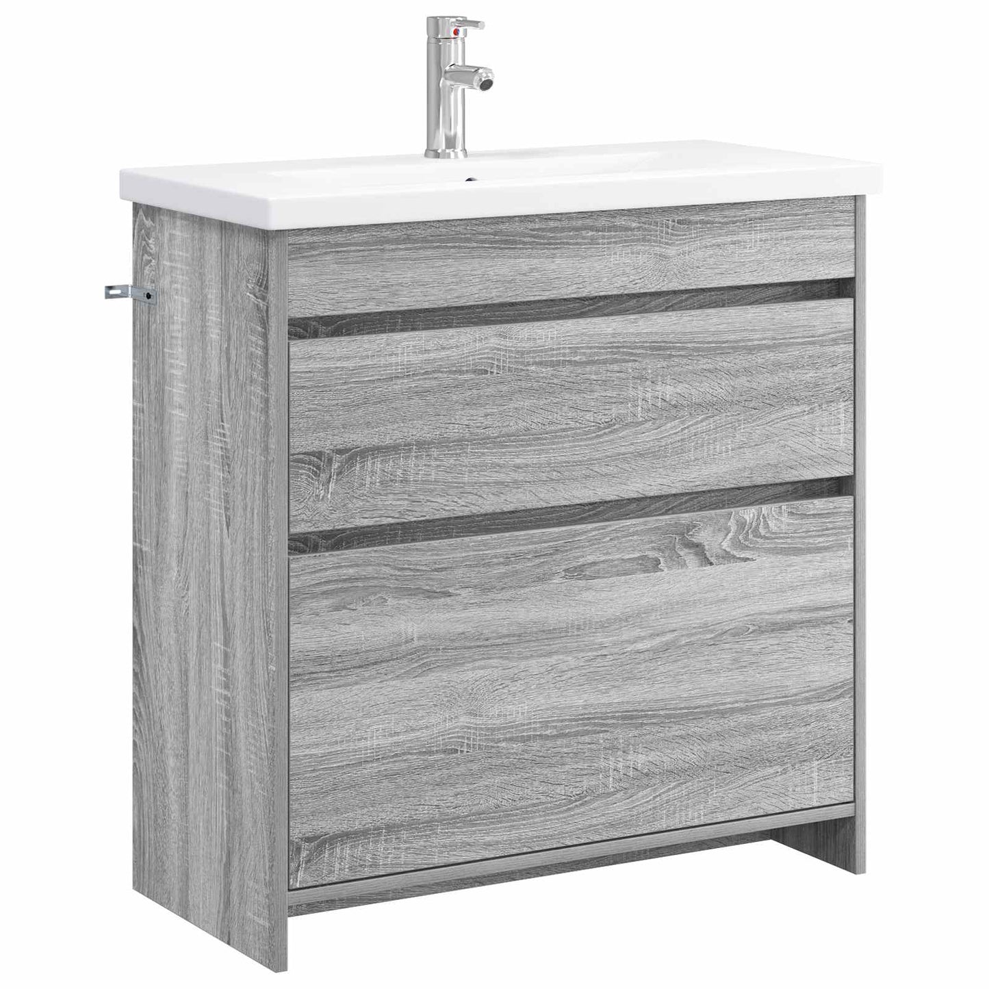 vidaXL Σετ Επίπλων Μπάνιου Γκρι Sonoma 81 x 40 x 84,5 εκ